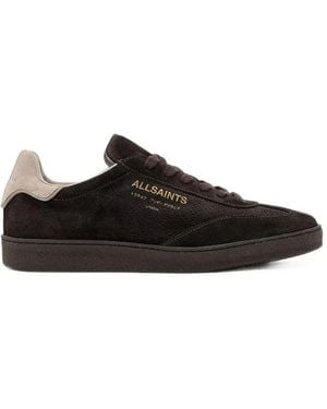 AllSaints Thelma Logo-Print Paneled Sneakers - Black