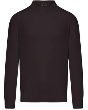 GIUUNO High-Neck Long-Sleeve Jumper - Blue