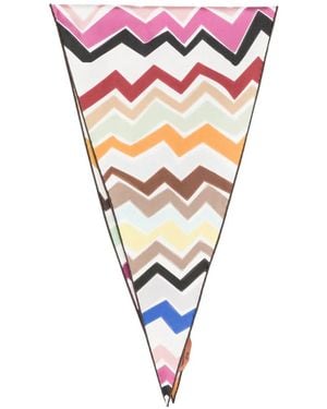 Missoni Zig-Zag-Print Scarf - Pink
