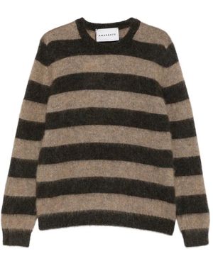 Amaranto Pullover Mit Querstreifen - Braun