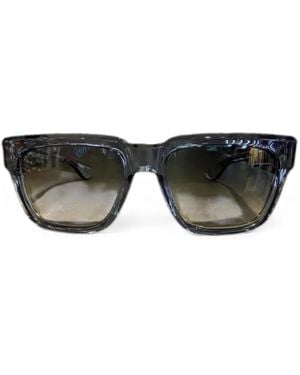 Chrome Hearts Box Officer Rectangle-Frame Sunglasses - Black
