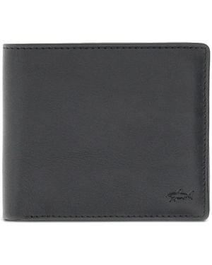 Paul & Shark Billfold Leather Wallet - Black
