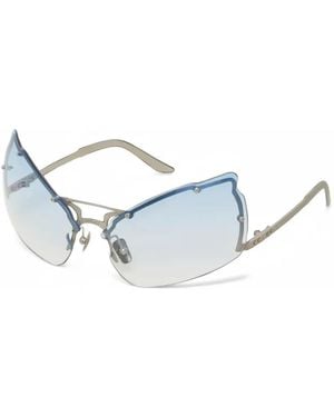 SRVC Studio Masha Sonnenbrille Mit Geometrischem Gestell - Weiß
