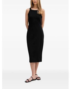 DKNY Kleid Mit Logo - Schwarz
