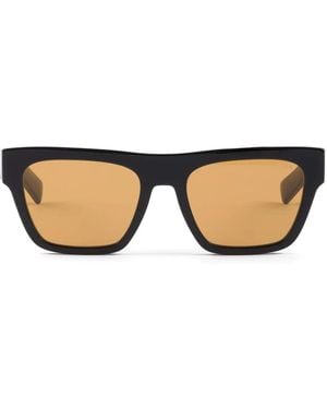 Prada Square-Frame Logo-Print Sunglasses - Natural