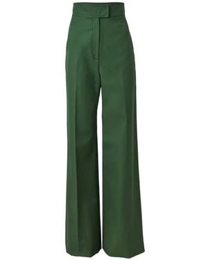 Carolina Herrera Diane Wide-Leg Trousers - Green