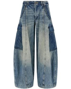 R13 Siouxsie Field Cargo Jeans - Blue