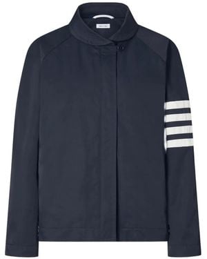 Thom Browne Chaqueta Con Motivo 4-Bar - Azul