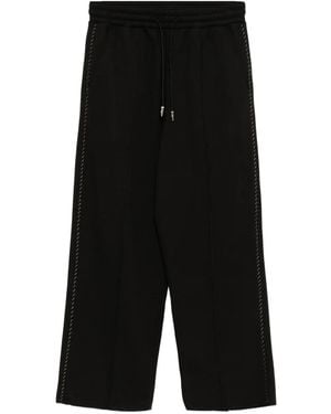 FIVE CM Logo-Patch Trousers - Black