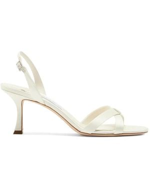 Jimmy Choo Elsy Heeled Sandals - White