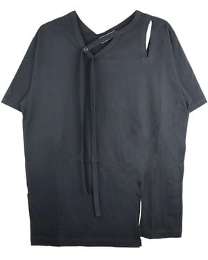 Yohji Yamamoto ジャージー Tシャツ - ブルー