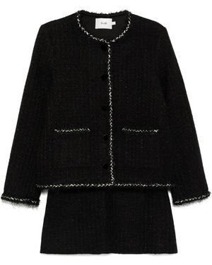 B+ AB Zweiteiliges Set Aus Tweed - Schwarz