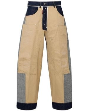 DSquared² Inside-Out Wide Jeans - White