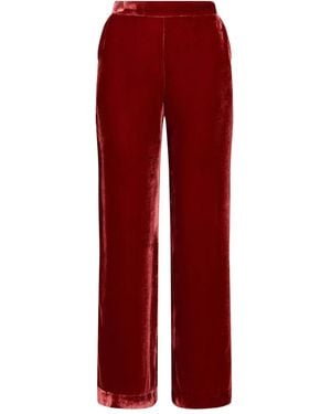 Maliparmi Slash-pocket Chenille Pants - Red