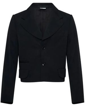 Comme des Garçons Notched-Lapels Blazer - Blue