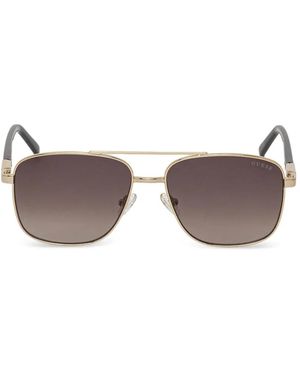 GUESS EYEWEAR Double-Bridge Sunglasses - Metallic