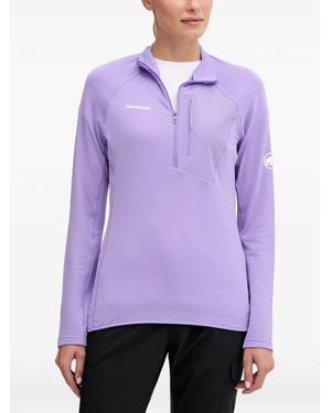 Mammut Top Aenergy Light Ml Con Media Cremallera - Morado