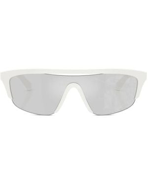 Burberry Geometric-Frame Sunglasses - White