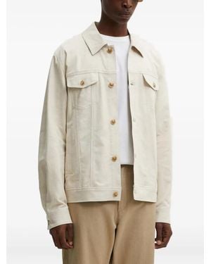 Les Deux Logo-Embroidered Jacket - Natural