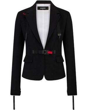 DSquared² Blazer Snow-Tech Con Fibbia - Nero
