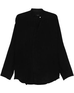 JOE CHIA Vare Wool Shirt - Black