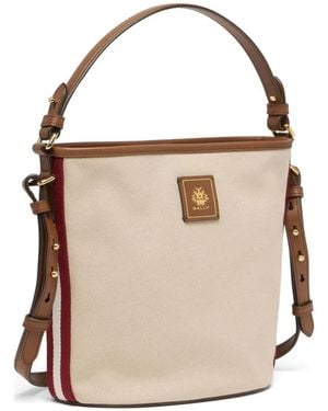 Bally Edelbliss Canvas Bucket Bag - Natural
