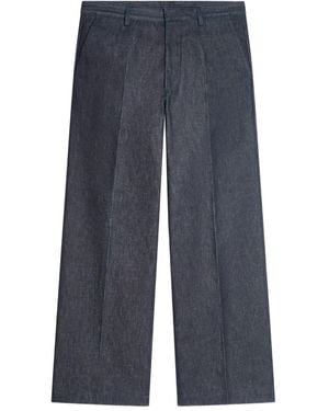 Dries Van Noten Pantalon En Jean - Bleu