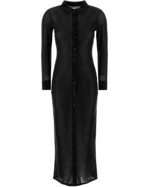Alexander Wang Embellished Long Shirt Dress - Black