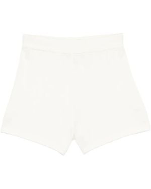 Bompard Elasticated-Waist Shorts - White