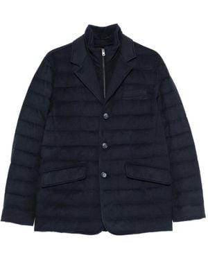 Herno Gefütterte Jacke Im Layering-Look - Blau