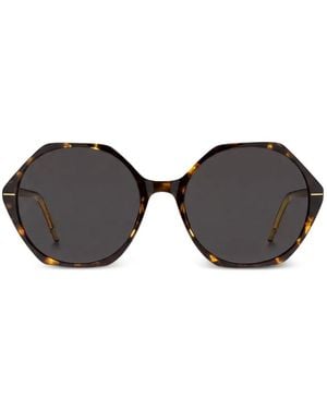 BOSS Tortoiseshell-Pattern Sunglasses - Black