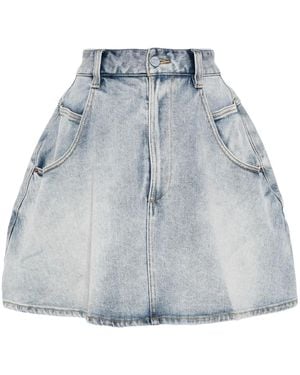 JNBY Falda Vaquera Acampanada - Azul
