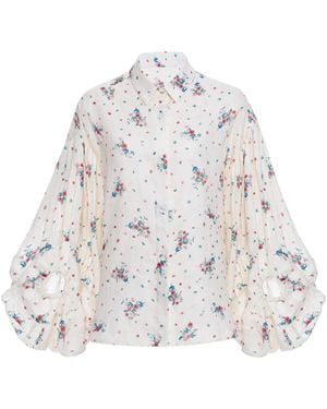Agua Bendita Agar Mosqueta Blouse - White
