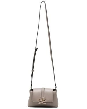 KARL LAGERFELD K/Autograph Leather Mini Bag - White