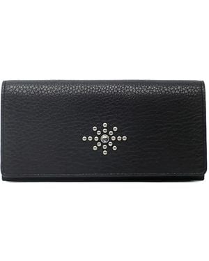 HTC Long Studded Leather Wallet - Black