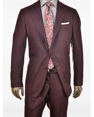 Sartorio Napoli Wool-Blend Suit - Purple