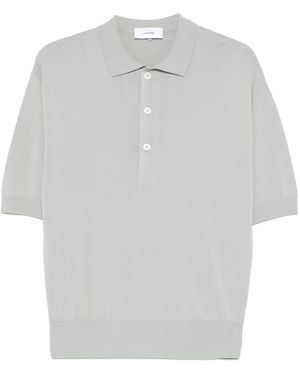 Lardini ニット ポロシャツ - ホワイト