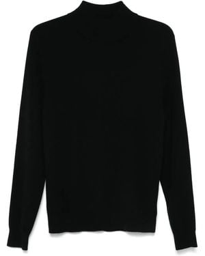 Eric Bompard Pullover Mit Stehkragen - Schwarz