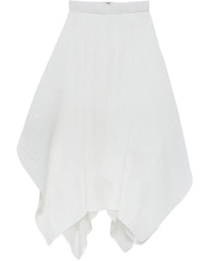 JW Anderson Asymmetric-Hem Midi Skirt - White