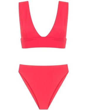 Isolda Vermelho High-Waisted Bikini Set - Pink