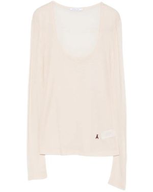 Patrizia Pepe Long-Sleeve Layered Top - White