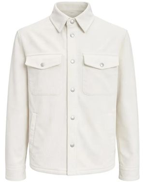 Lardini Corduroy Shirt Jacket - White