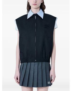 Miu Miu Elasticated Vest - Blue