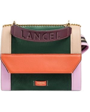 Lancel Ninon Colour-Block Leather Shoulder Bag - Green