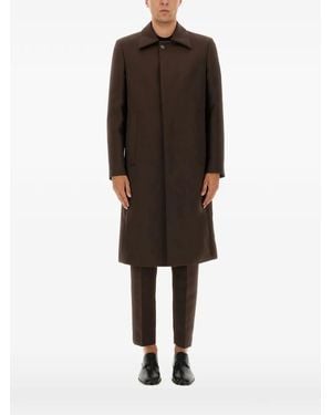 MM6 by Maison Margiela Pocket Single-Breasted Coat - Black