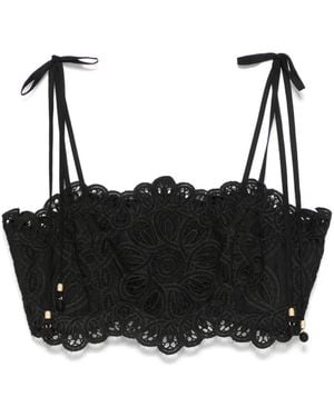 Zimmermann Top corto Rhiannon - Negro