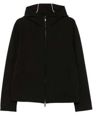 Emporio Armani Hooded Zip-Up Jacket - Black