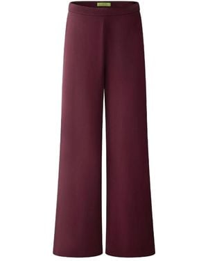 Shanghai Tang Button-Detailed Pants - Purple