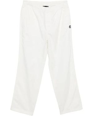 Stussy Elasticated-Waist Trousers - White
