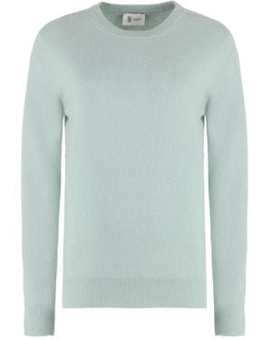 THE (Alphabet) Ribbed Long-Sleeve Jumper - Blue
